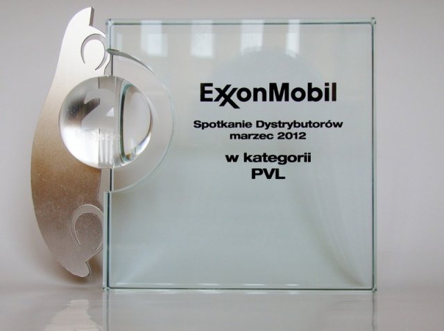2 miejsce w PVL za 2011 r.
Drugie miejsce wśród Polskich Dystrybutorów ExxonMobil w kategorii PVL za rok 2011.