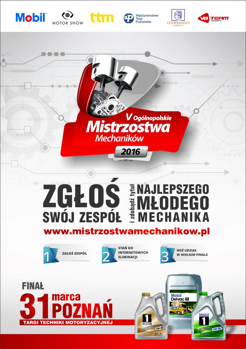 Ogólnopolskie Mistrzostwa Mechaników – trwają zapisy do 5. edycji konkursu